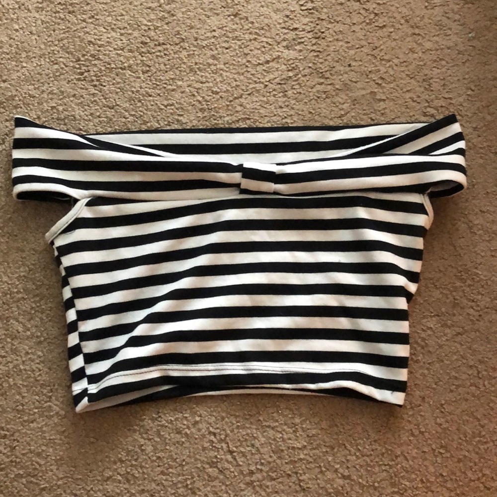 Off the shoulder crop top